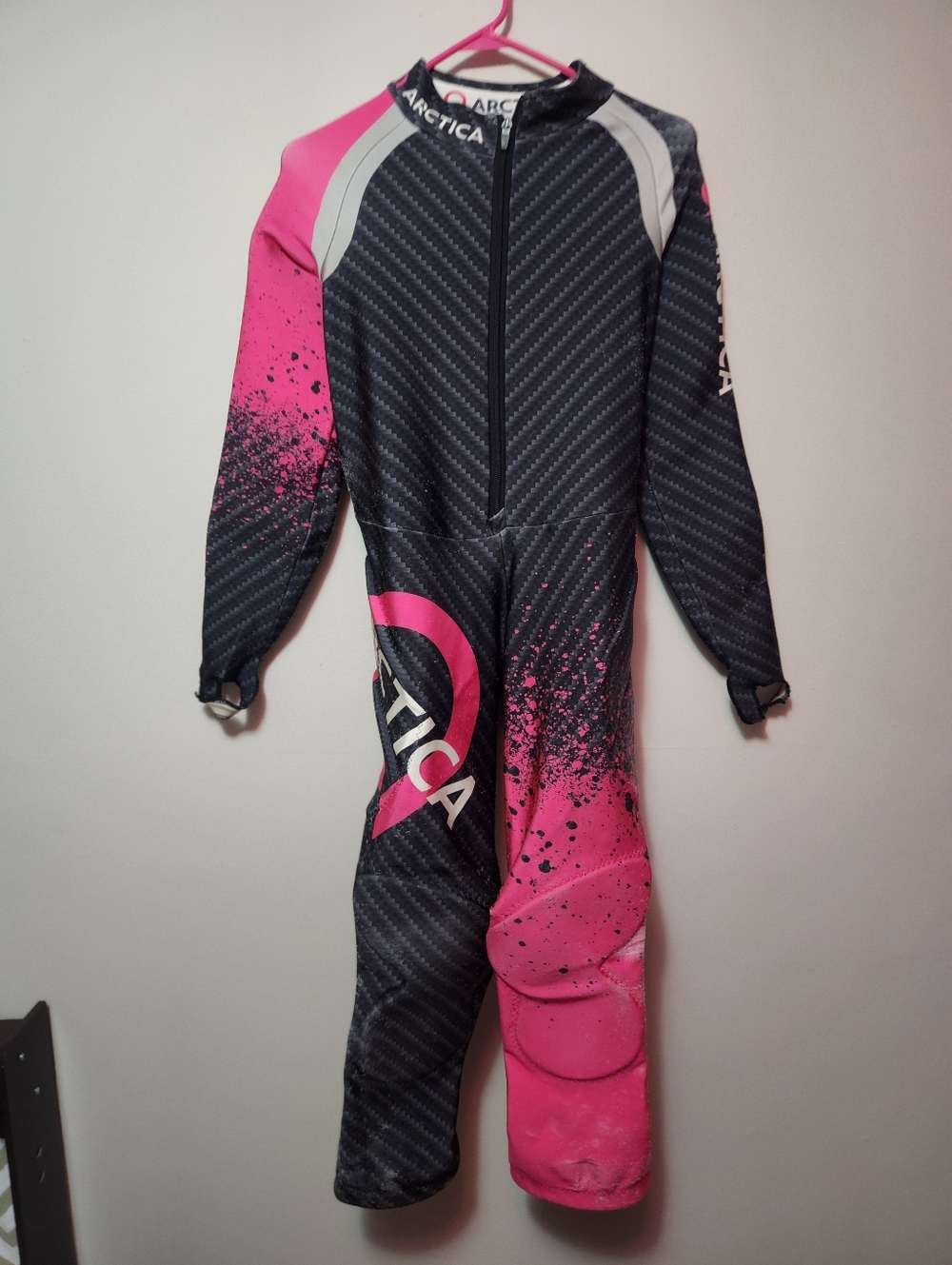 Arctica GS Ski Race Speed Suit, Womens Pink Small FLAWS